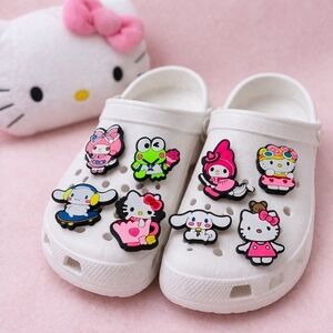Sanrio Hello Kitty Clog Charms Set Kawaii Shoe Accessories Cute Jibbitz 10 Piece